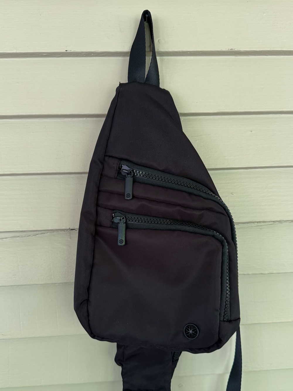 Gaiam Black Crossbody Sling Bag